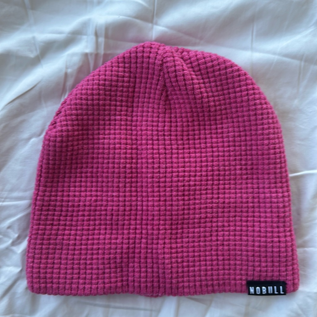 Nobull Pink Waffle Beanie